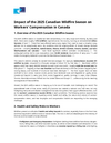 Thumbnail of document 01 Impact of the 2025 Canadian Wildfire Season on Workers Compensation in Canada