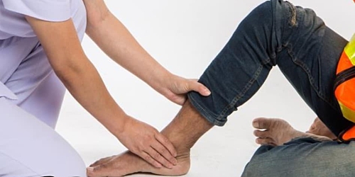 Injured worker getting PT